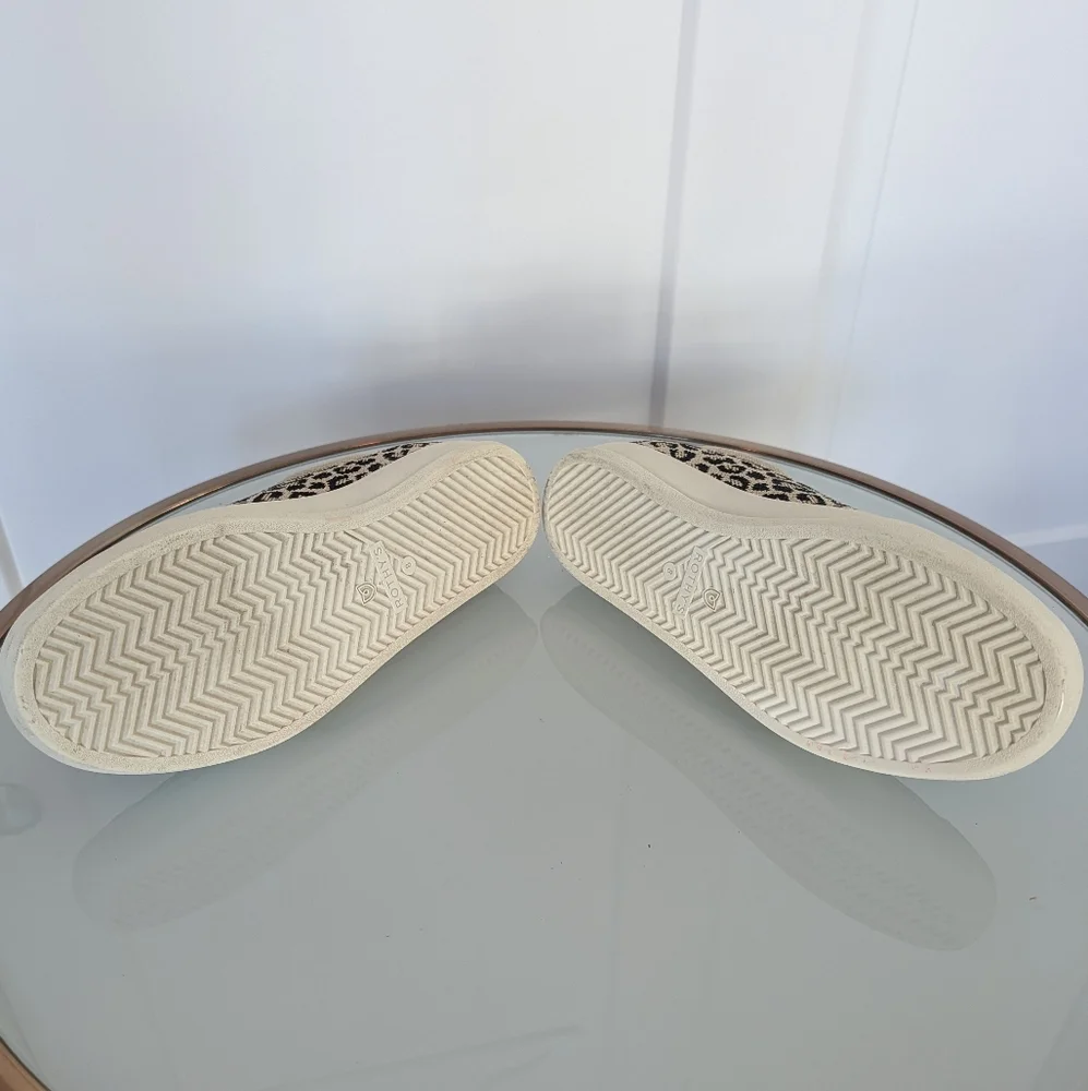 Rothy's Beige and Black Leopard Sneakers - Picture 5 of 6